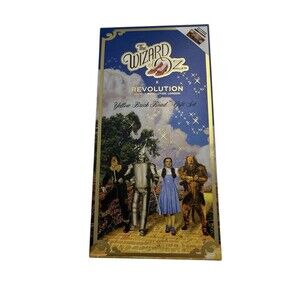 Makeup Revolution x Wizard of Oz Yellow Brick Road Set Palette Gloss Brushes
